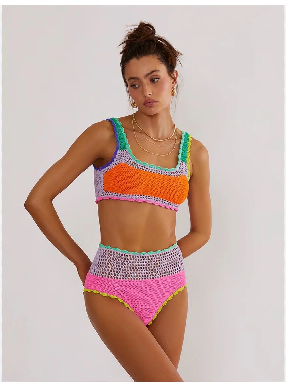 Beach riot andi bikini top and Winona crochet bottoms